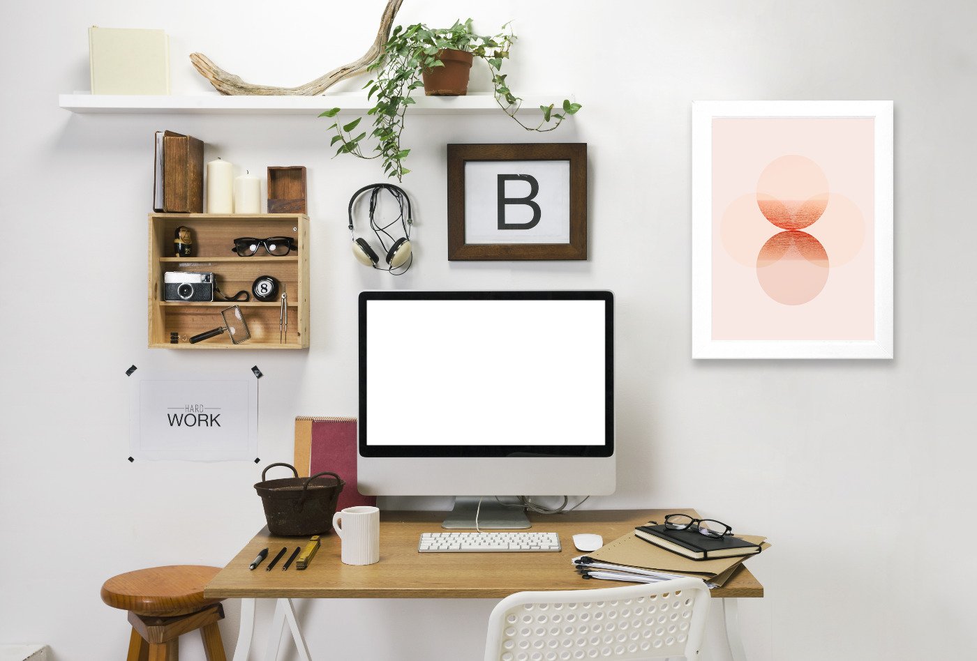 Lunar Blush II by Hope Bainbridge - Framed Print - Americanflat