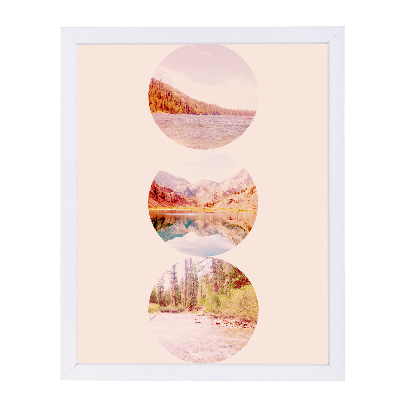 Range of Light I by Hope Bainbridge - White Framed Print - Wall Art - Americanflat