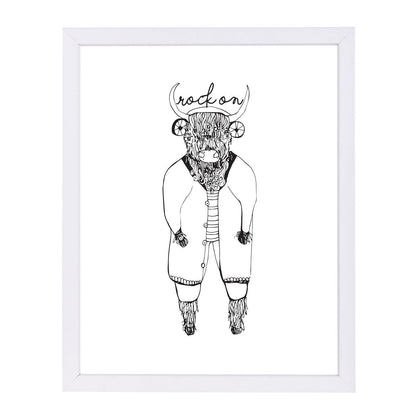 Rock On by Hope Bainbridge - White Framed Print - Wall Art - Americanflat