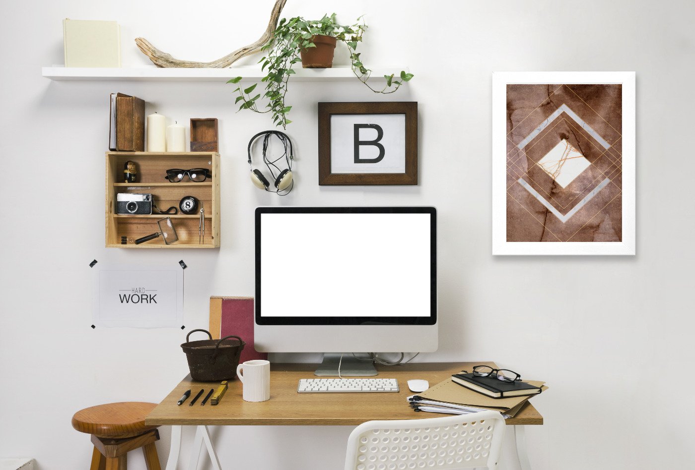 Stone & Marble I by Hope Bainbridge - Framed Print - Americanflat