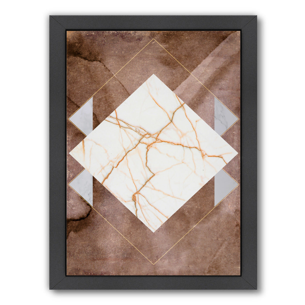 Stone & Marble II by Hope Bainbridge - Black Framed Print - Wall Art - Americanflat