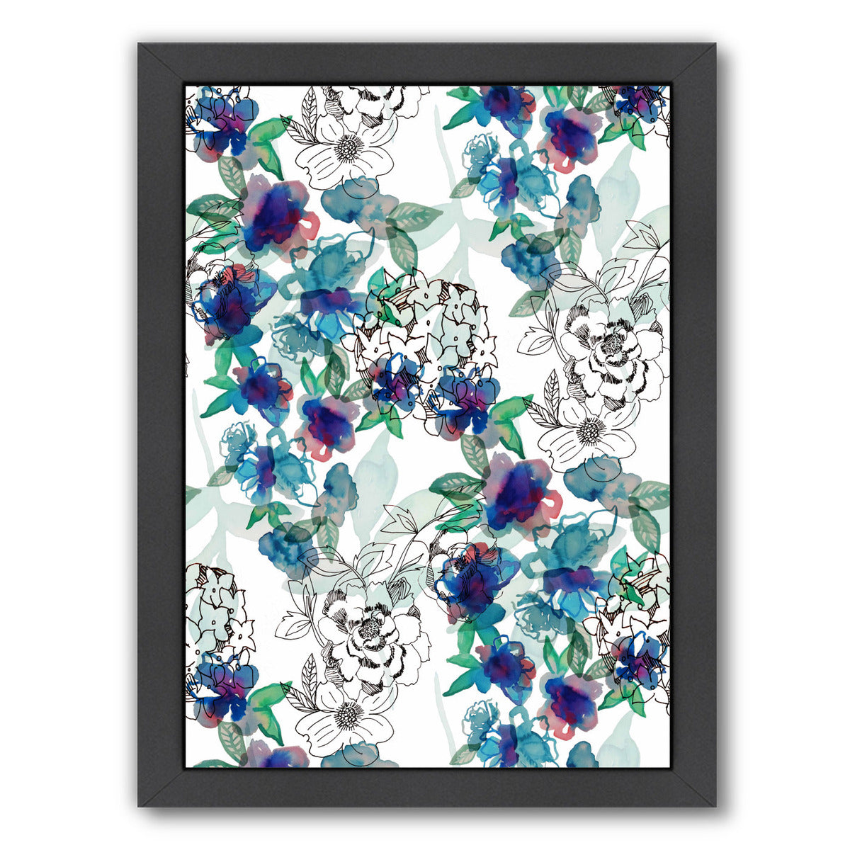 Summer in July by Hope Bainbridge - Black Framed Print - Wall Art - Americanflat