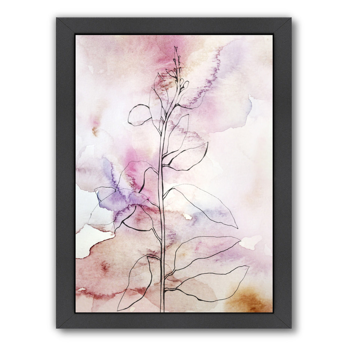 Whisper Petals I by Hope Bainbridge - Black Framed Print - Wall Art - Americanflat