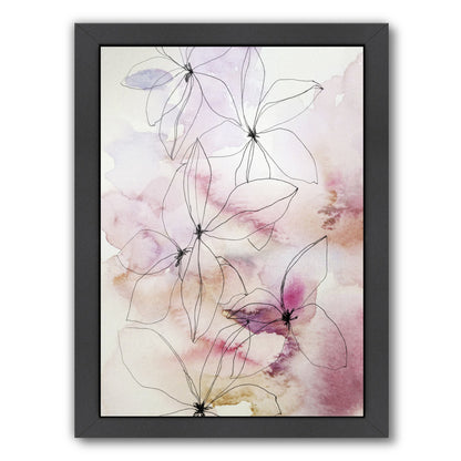 Whisper Petals II by Hope Bainbridge - Black Framed Print - Wall Art - Americanflat