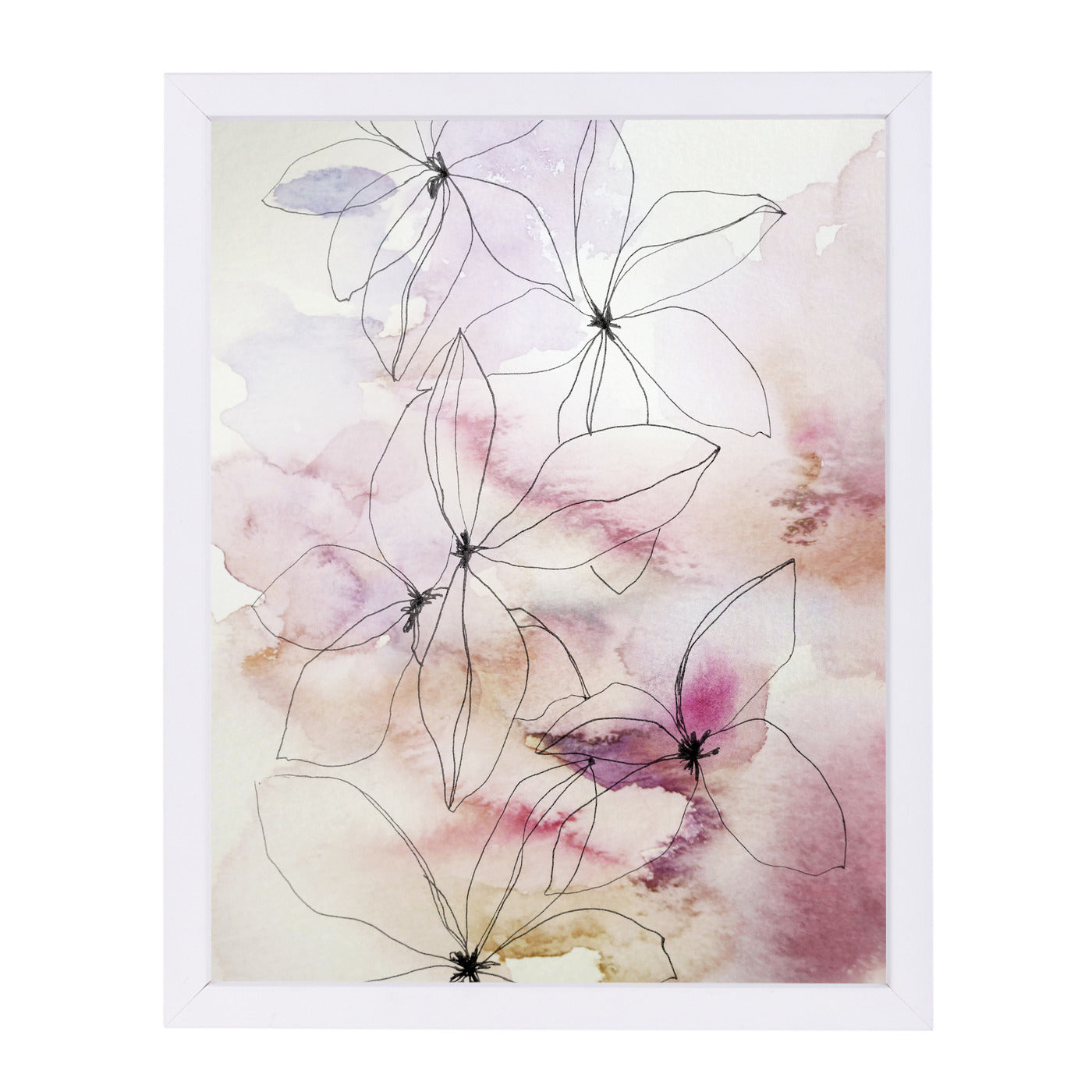 Whisper Petals II by Hope Bainbridge - White Framed Print - Wall Art - Americanflat