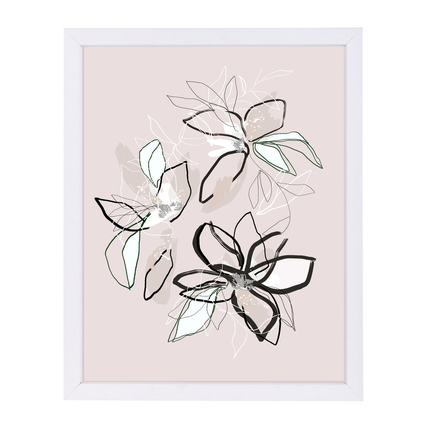 Winter Scribbles by Hope Bainbridge - Framed Print - Americanflat