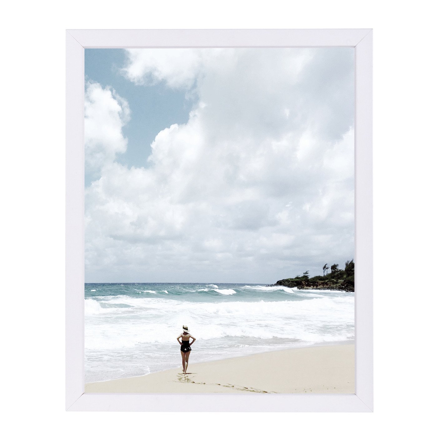 Beach Life Ii by Hope Bainbridge - White Framed Print - Wall Art - Americanflat