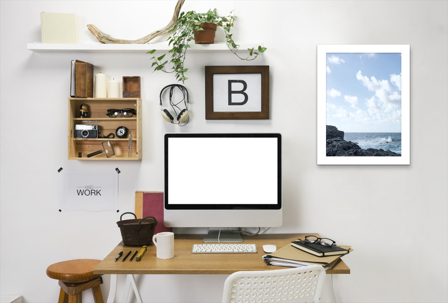 Coastal Living I by Hope Bainbridge - White Framed Print - Wall Art - Americanflat