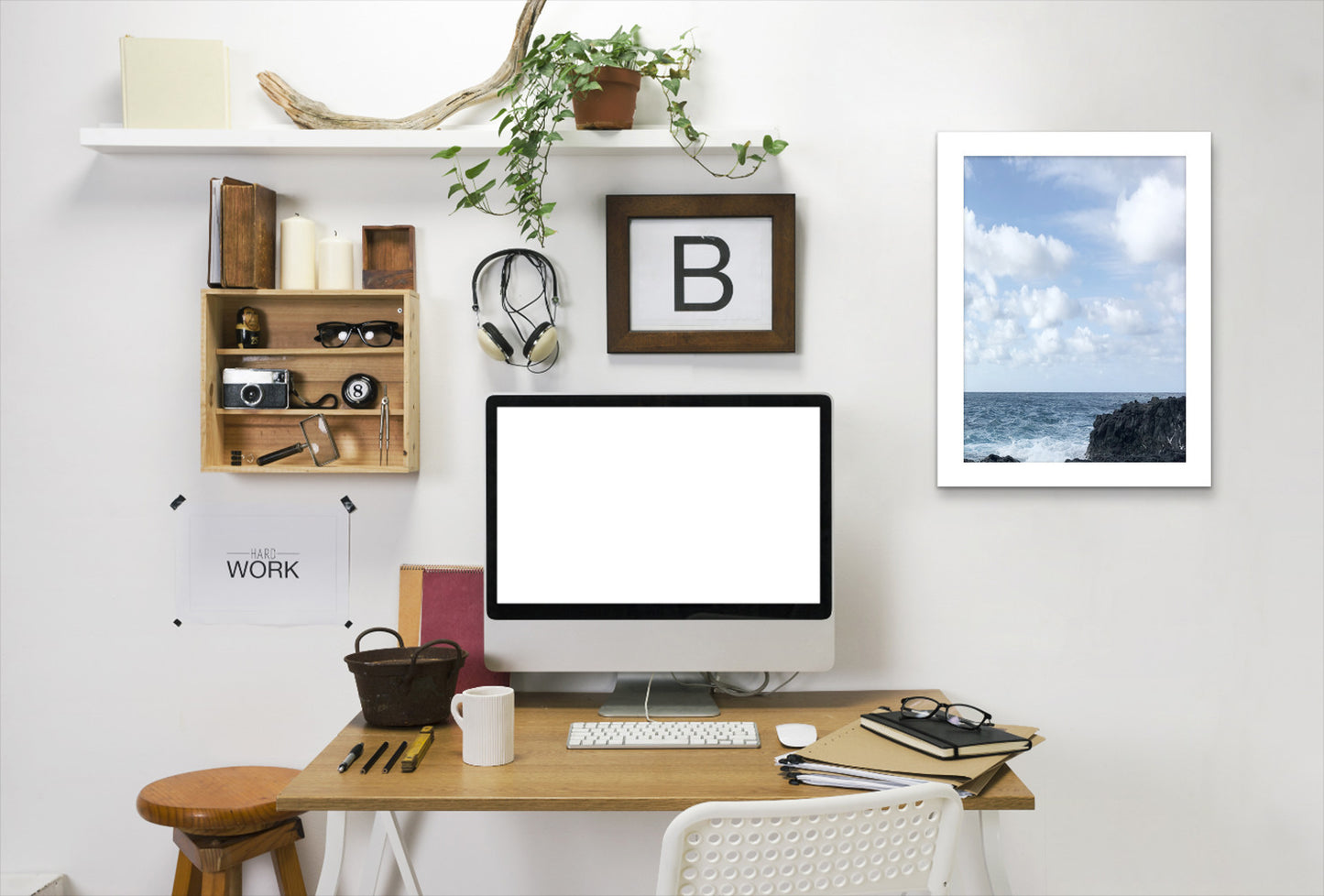 Coastal Living Ii by Hope Bainbridge - White Framed Print - Wall Art - Americanflat
