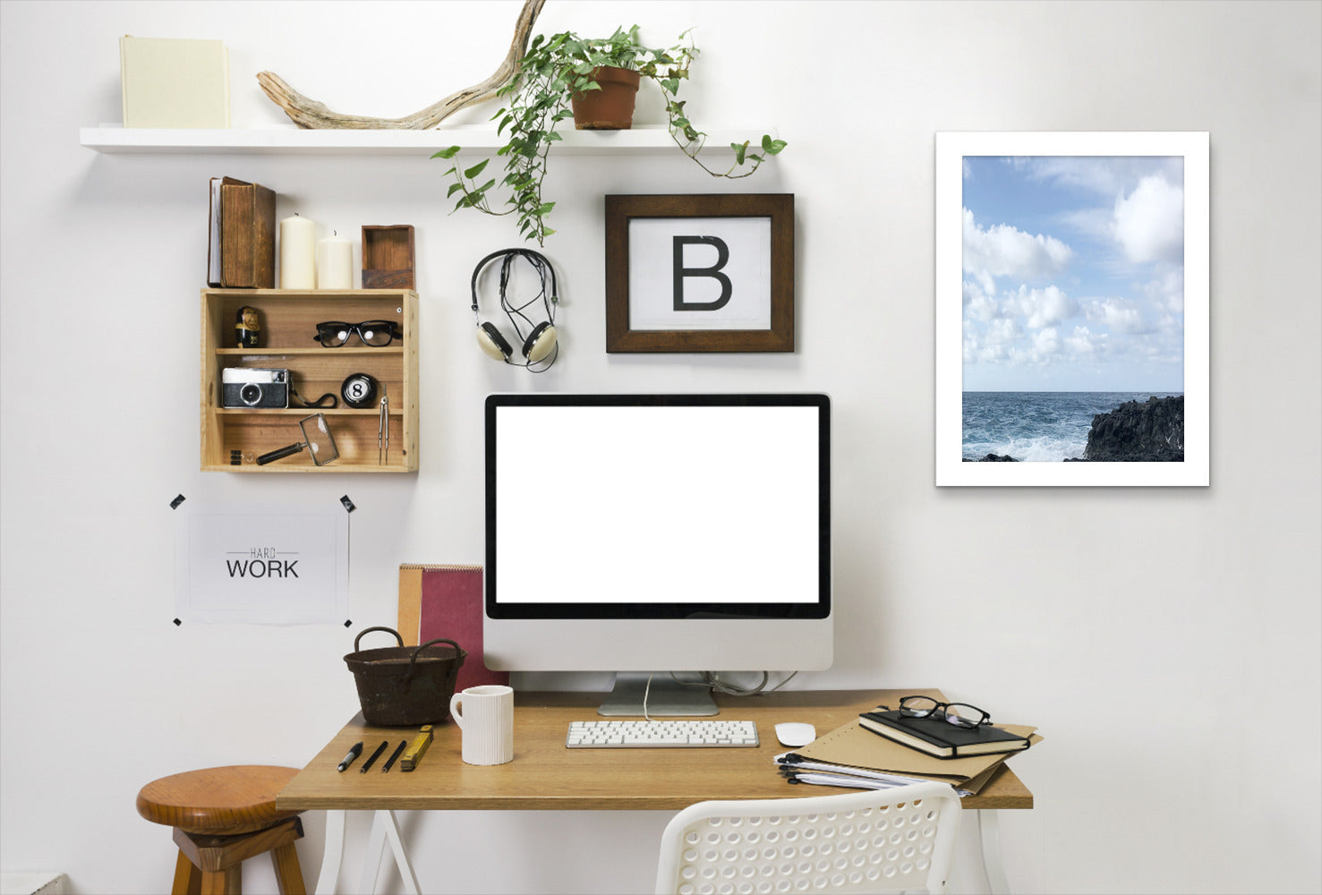 Coastal Living Ii by Hope Bainbridge - White Framed Print - Wall Art - Americanflat