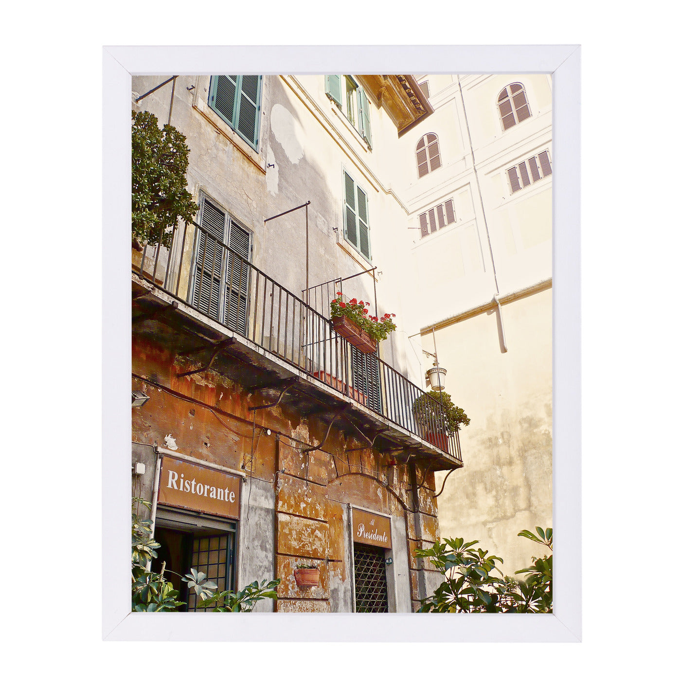European Travels Iv by Hope Bainbridge - White Framed Print - Wall Art - Americanflat