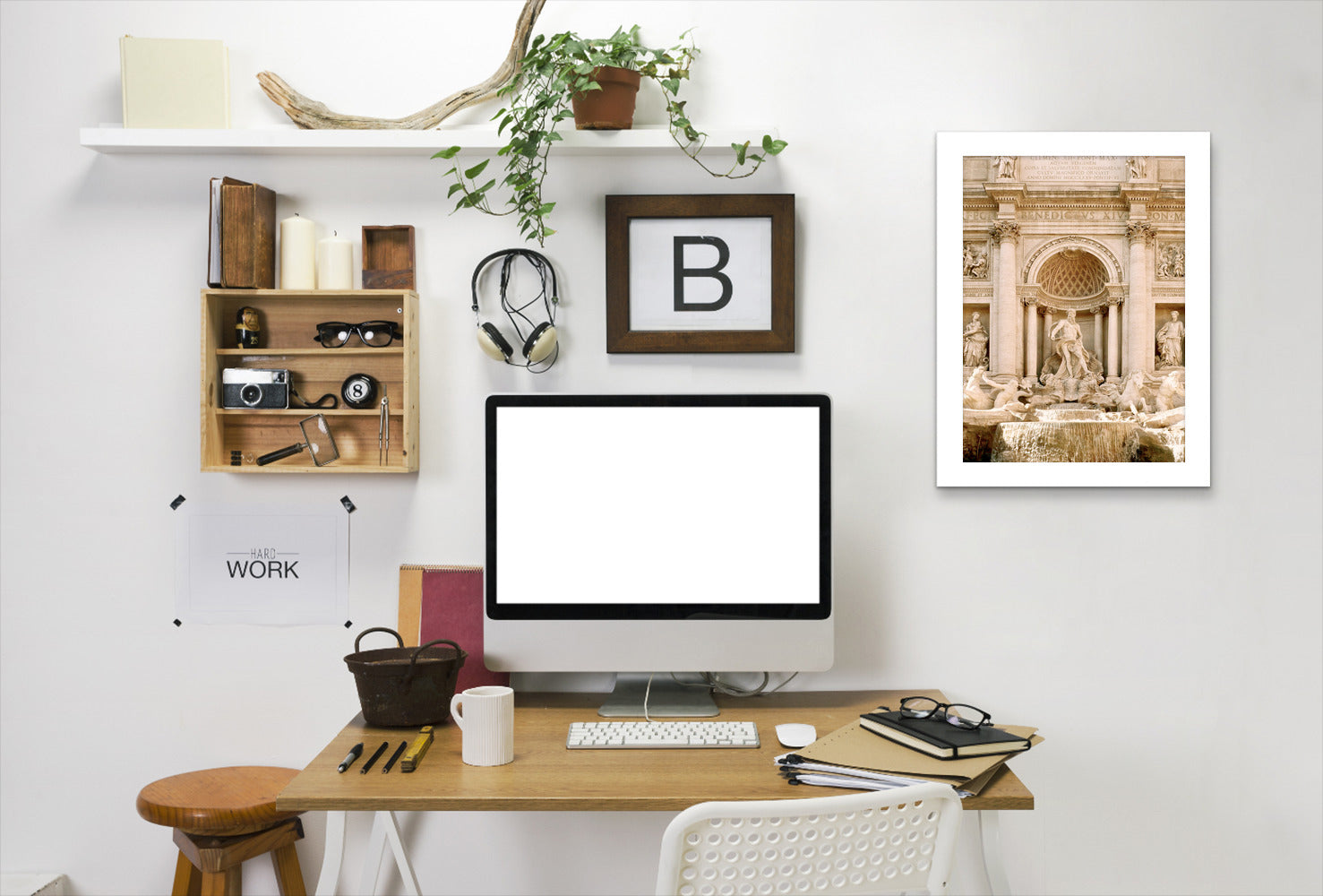 European Travels V by Hope Bainbridge - White Framed Print - Wall Art - Americanflat