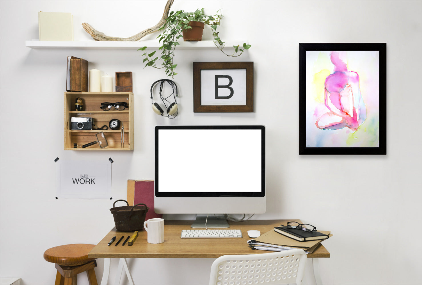 Nude Ii by Hope Bainbridge - Black Framed Print - Wall Art - Americanflat