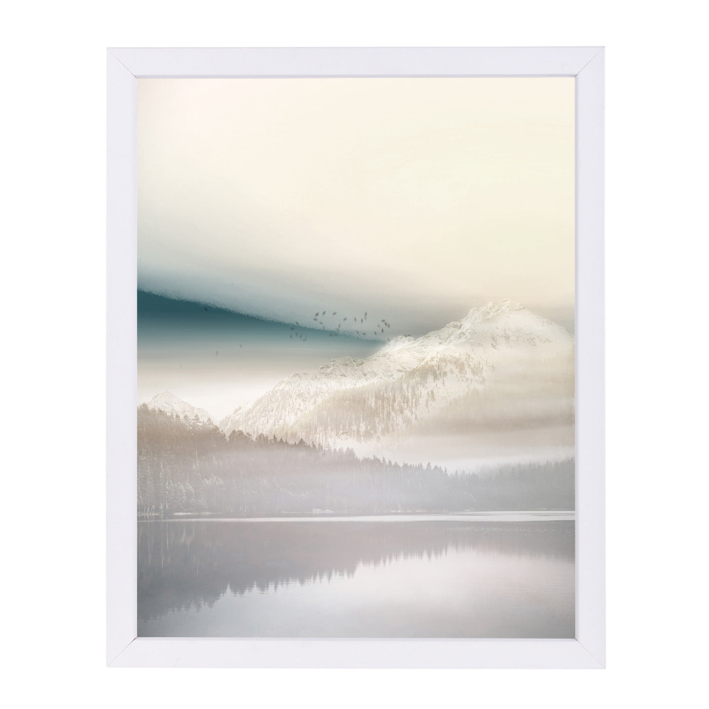 Vanilla Landscape I by Hope Bainbridge - White Framed Print - Wall Art - Americanflat