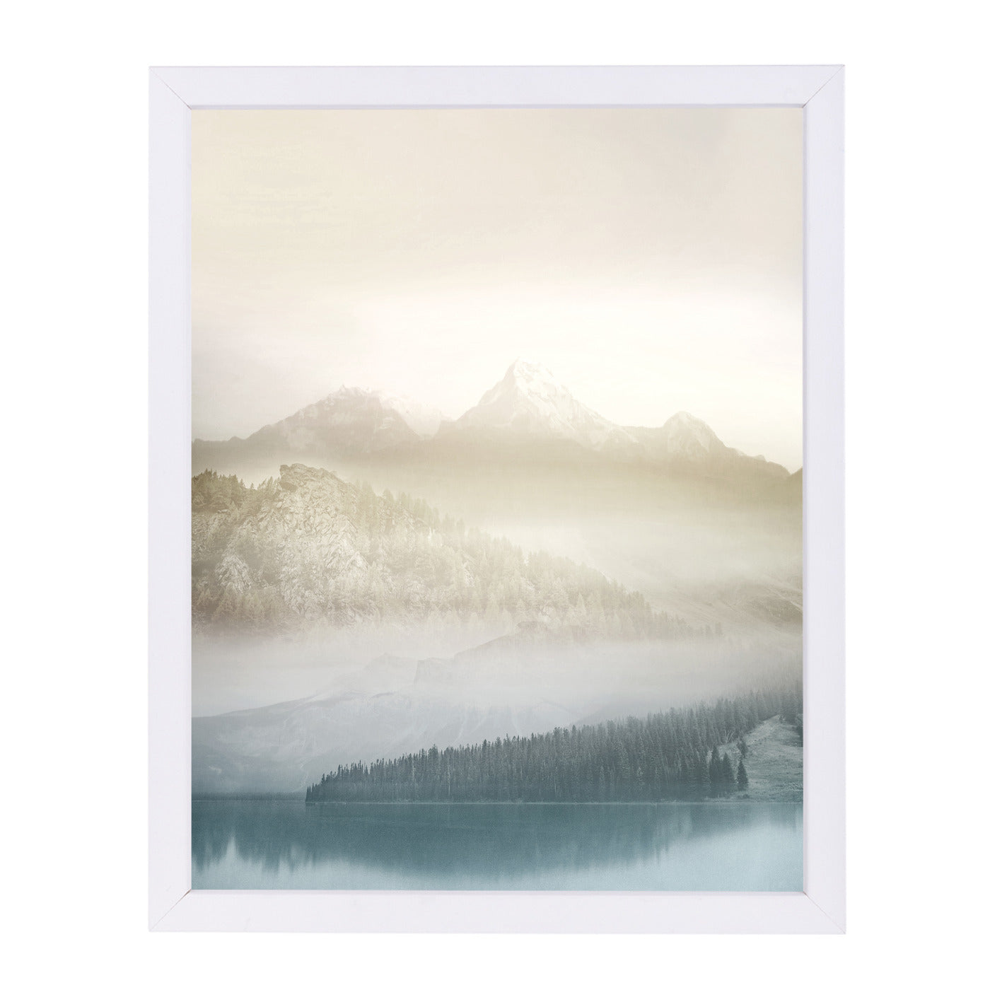 Vanilla Landscape Iii by Hope Bainbridge - White Framed Print - Wall Art - Americanflat