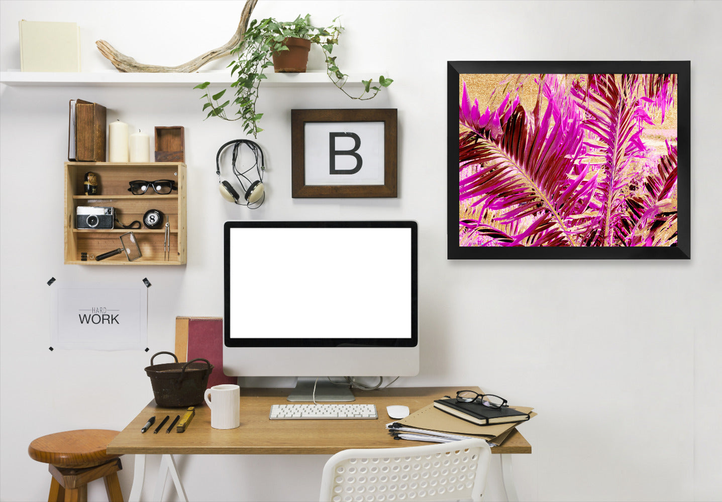Leaves 6 by Hope Bainbridge - Black Framed Print - Wall Art - Americanflat