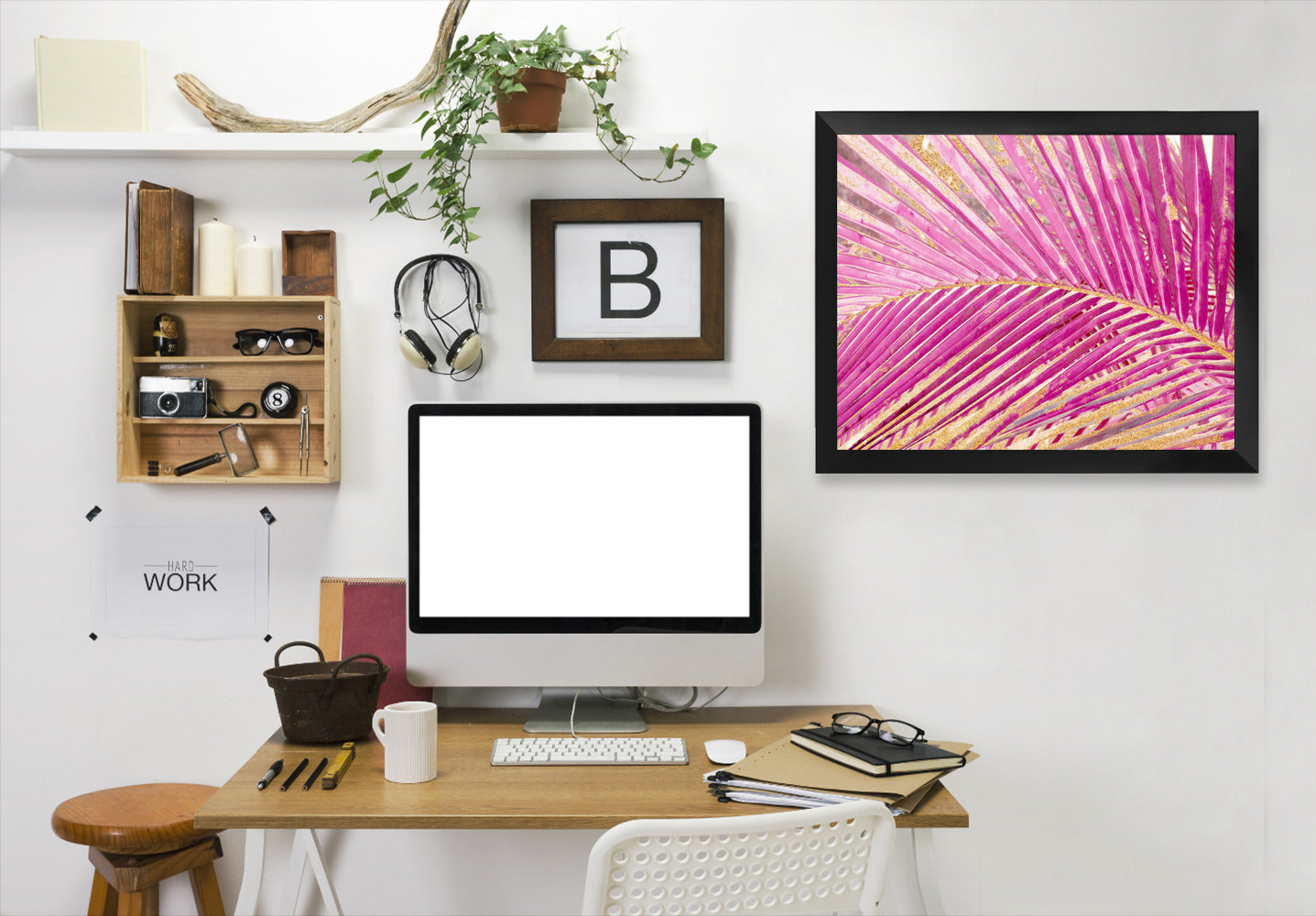 Leaves 7 by Hope Bainbridge - Black Framed Print - Wall Art - Americanflat