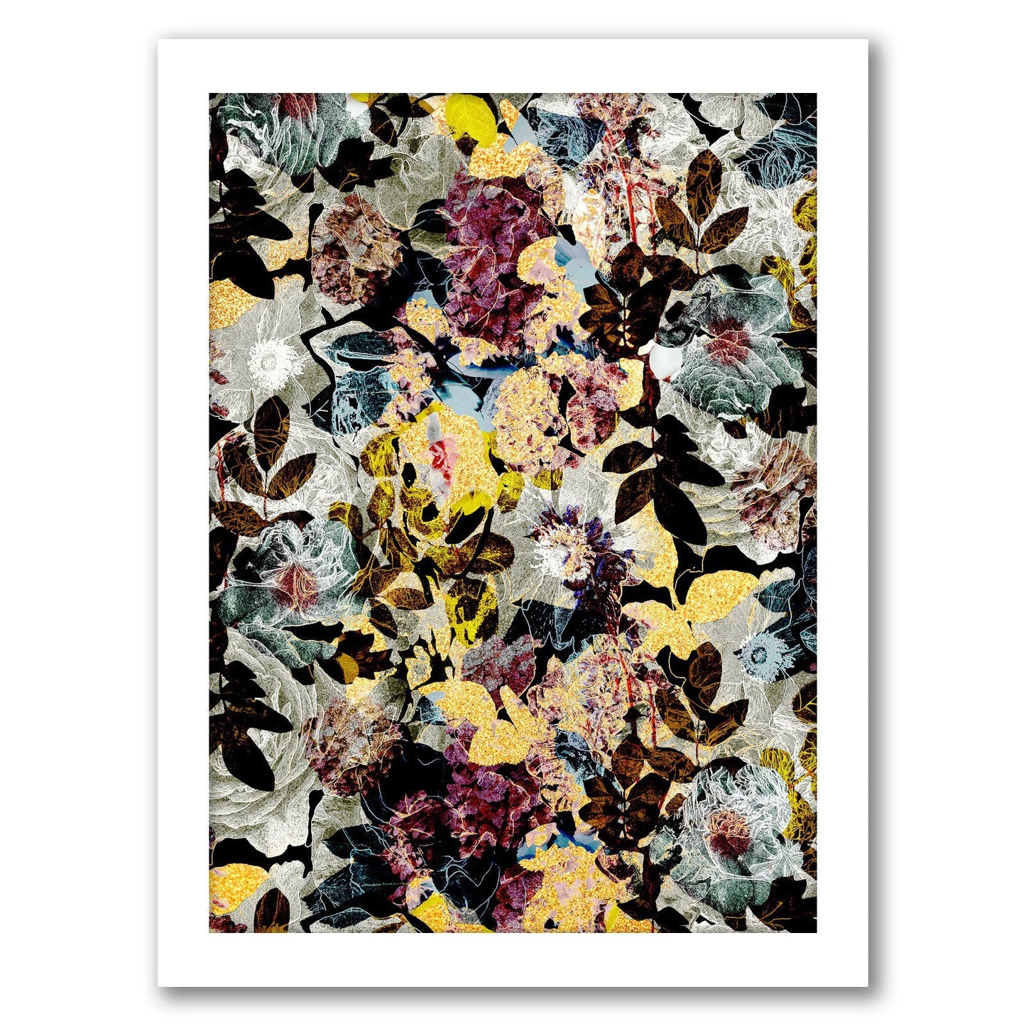Autumn Floral by Hope Bainbridge - White Framed Print - Wall Art - Americanflat