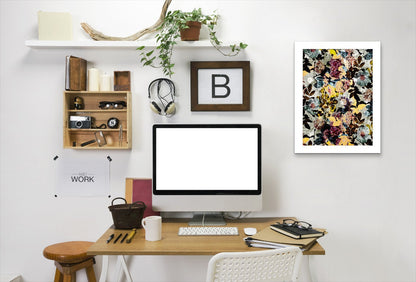 Autumn Floral by Hope Bainbridge - White Framed Print - Wall Art - Americanflat
