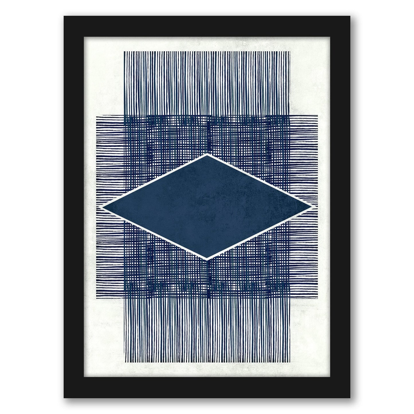 Blue Ink 2 by Hope Bainbridge - Black Framed Print - Wall Art - Americanflat