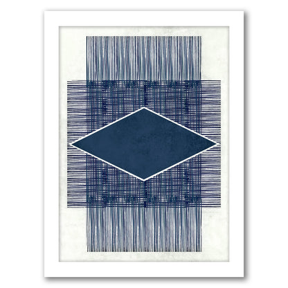 Blue Ink 2 by Hope Bainbridge - White Framed Print - Wall Art - Americanflat