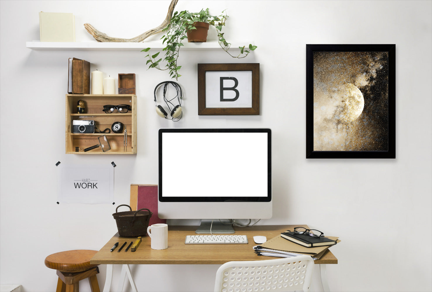 Honey Moon I by Hope Bainbridge - Black Framed Print - Wall Art - Americanflat