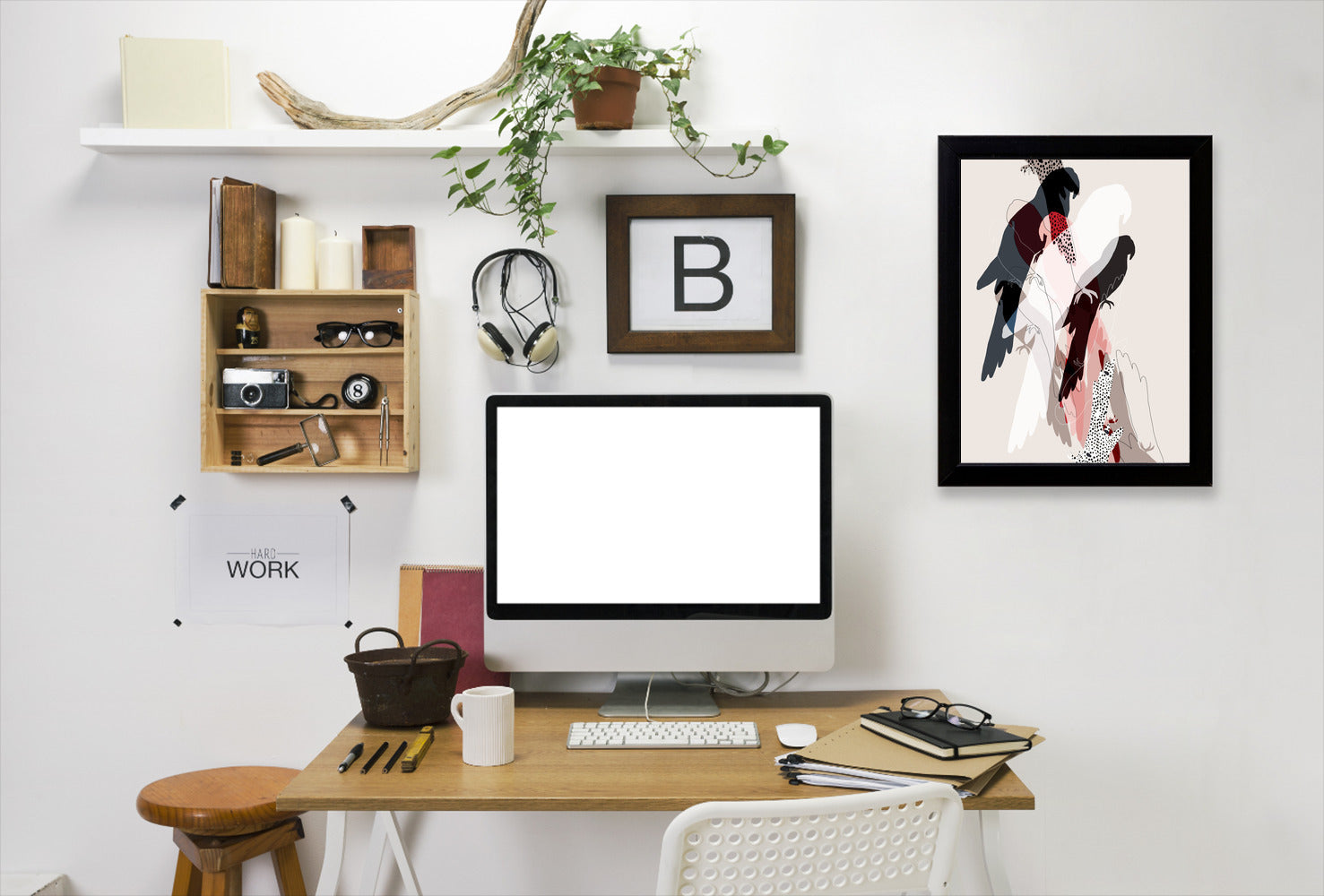 The Birds by Hope Bainbridge - Black Framed Print - Wall Art - Americanflat