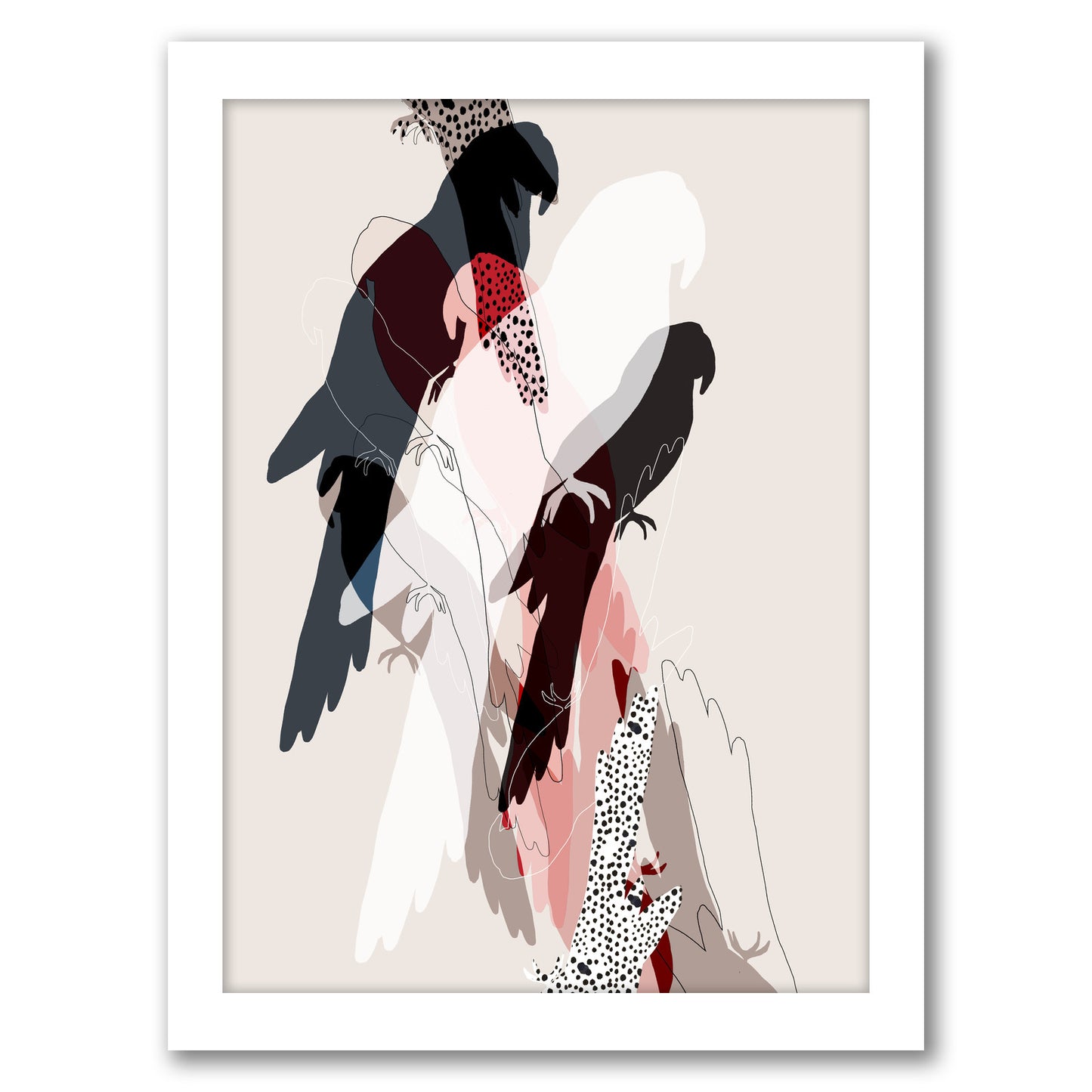The Birds by Hope Bainbridge - White Framed Print - Wall Art - Americanflat