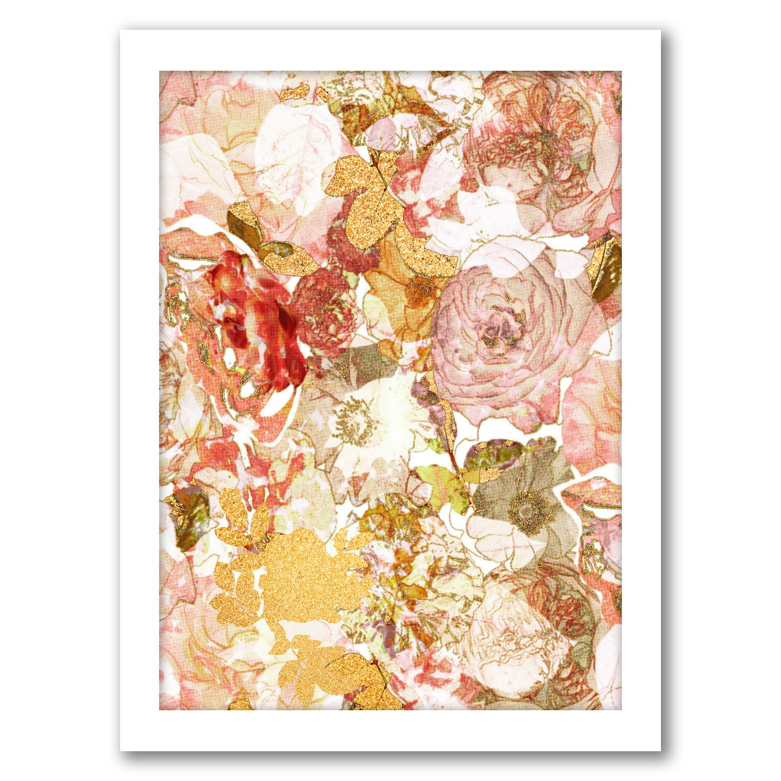Vintage Floral by Hope Bainbridge - White Framed Print - Wall Art - Americanflat