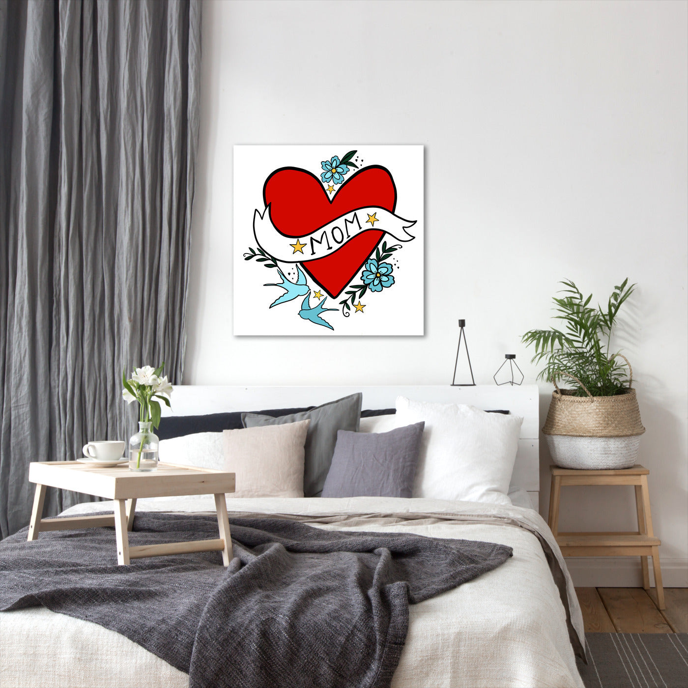 Mom Heart by Hope Bainbridge - Wrapped Canvas - Americanflat