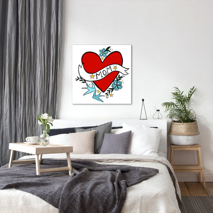 Mom Heart by Hope Bainbridge - Wrapped Canvas - Americanflat