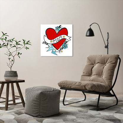 Mom Heart by Hope Bainbridge - Wrapped Canvas - Americanflat