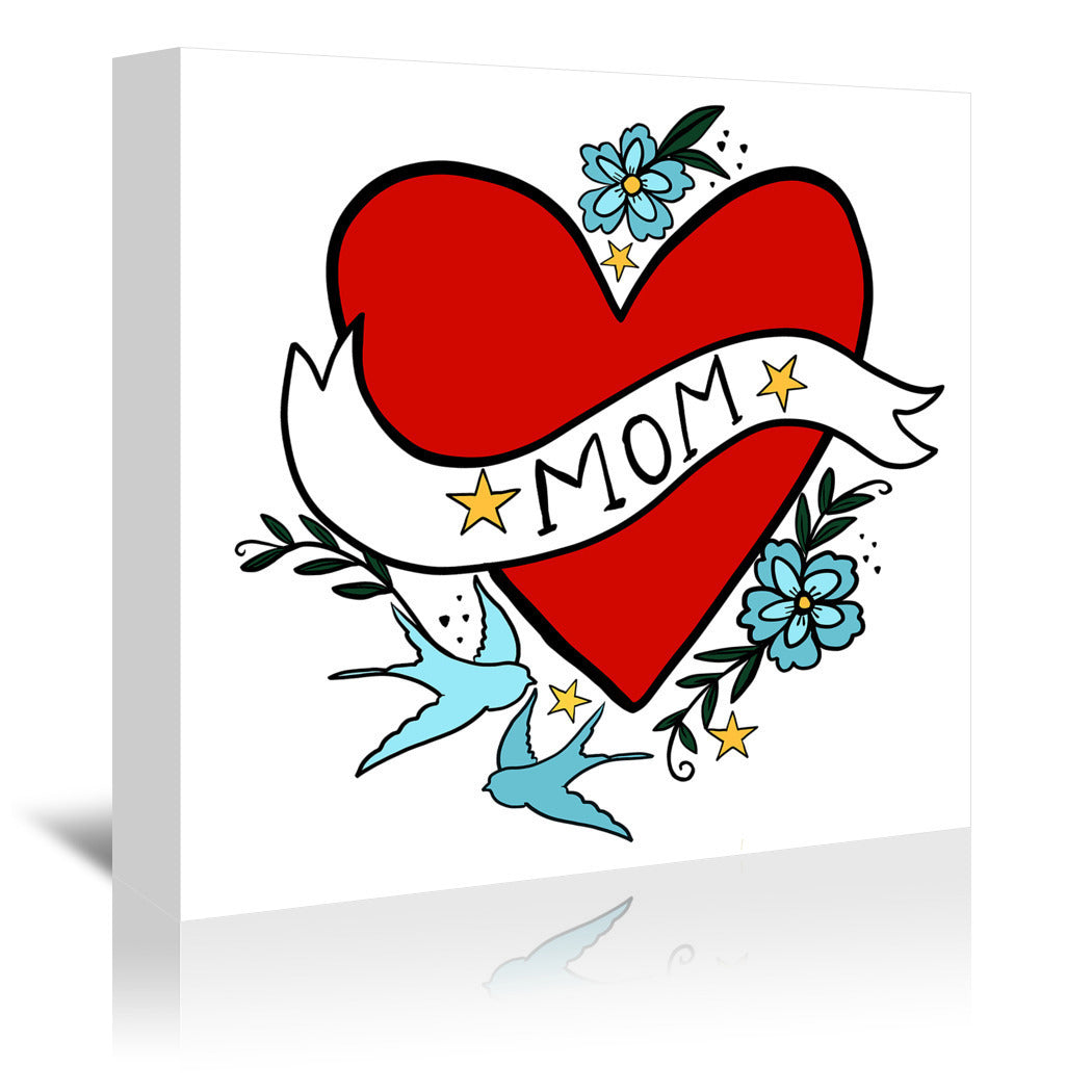 Mom Heart by Hope Bainbridge - Wrapped Canvas - Wrapped Canvas - Americanflat