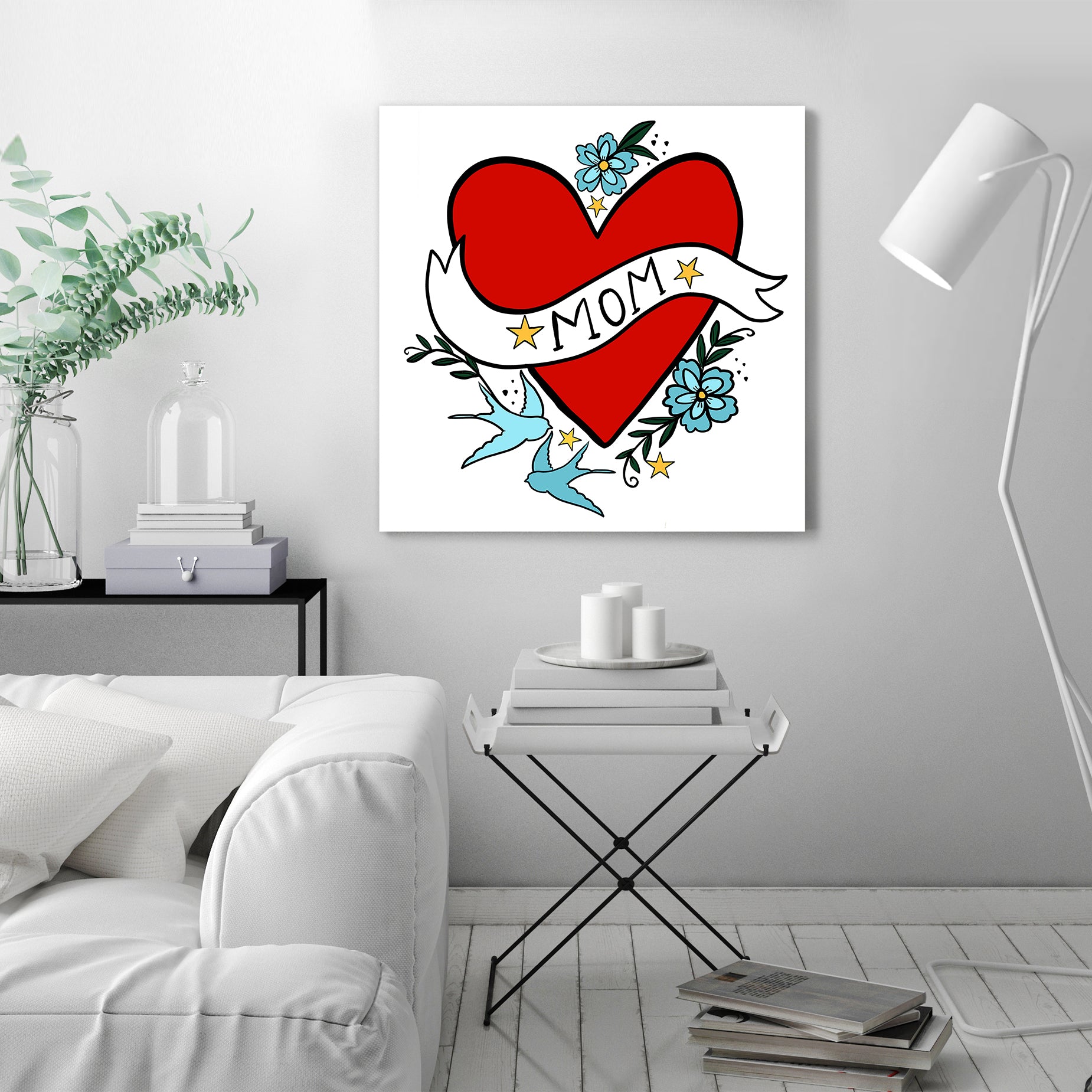 Mom Heart by Hope Bainbridge - Wrapped Canvas - Americanflat