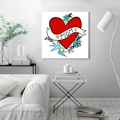 Mom Heart by Hope Bainbridge - Wrapped Canvas - Americanflat