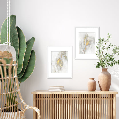 Waterfall By Hope Bainbridge Wall Art - 2 Piece Framed Print Set - Americanflat