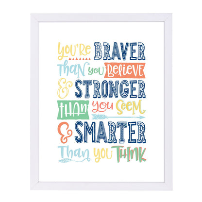 Braver Stronger Smarter By Elena David - Framed Print - Americanflat
