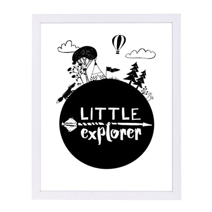Monochrome Little Explorer By Elena David - Framed Print - Americanflat