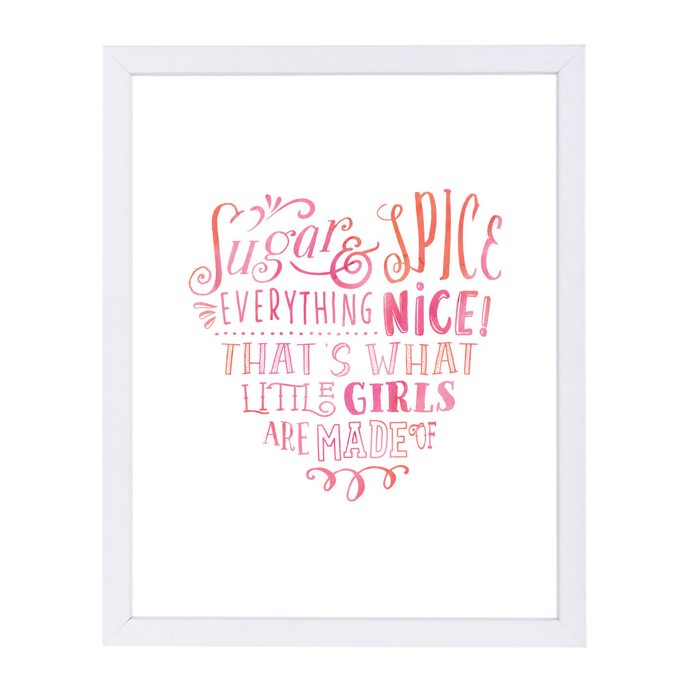 Sugar & Spice By Elena David - White Framed Print - Wall Art - Americanflat