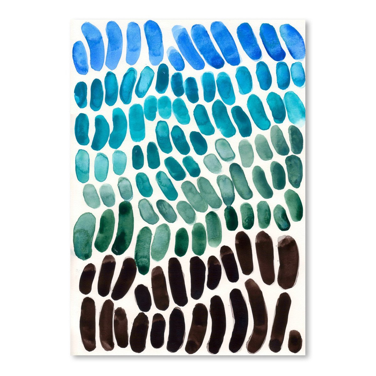 Aquamarine Blue Green Mermaid Scales by Ejaaz Haniff - Art Print - Americanflat