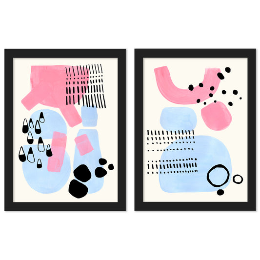 Milking Cow by Ejaaz Haniff - 2 Piece Framed Print Set - Americanflat