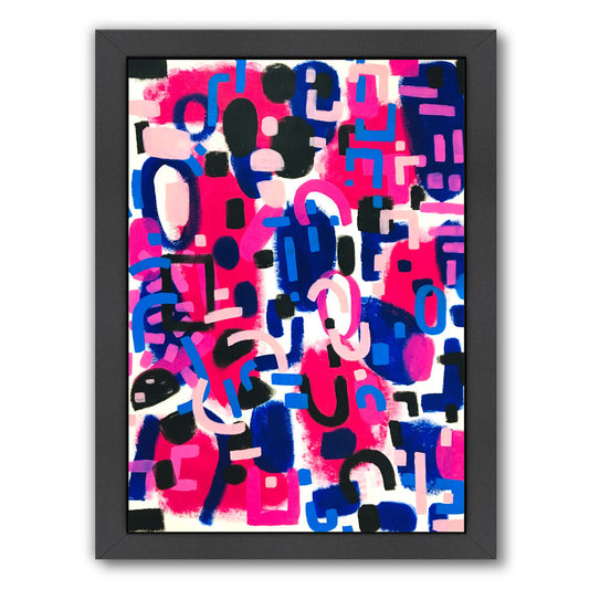 Magenta Jazz By Ejaaz Haniff - Black Framed Print - Wall Art - Americanflat