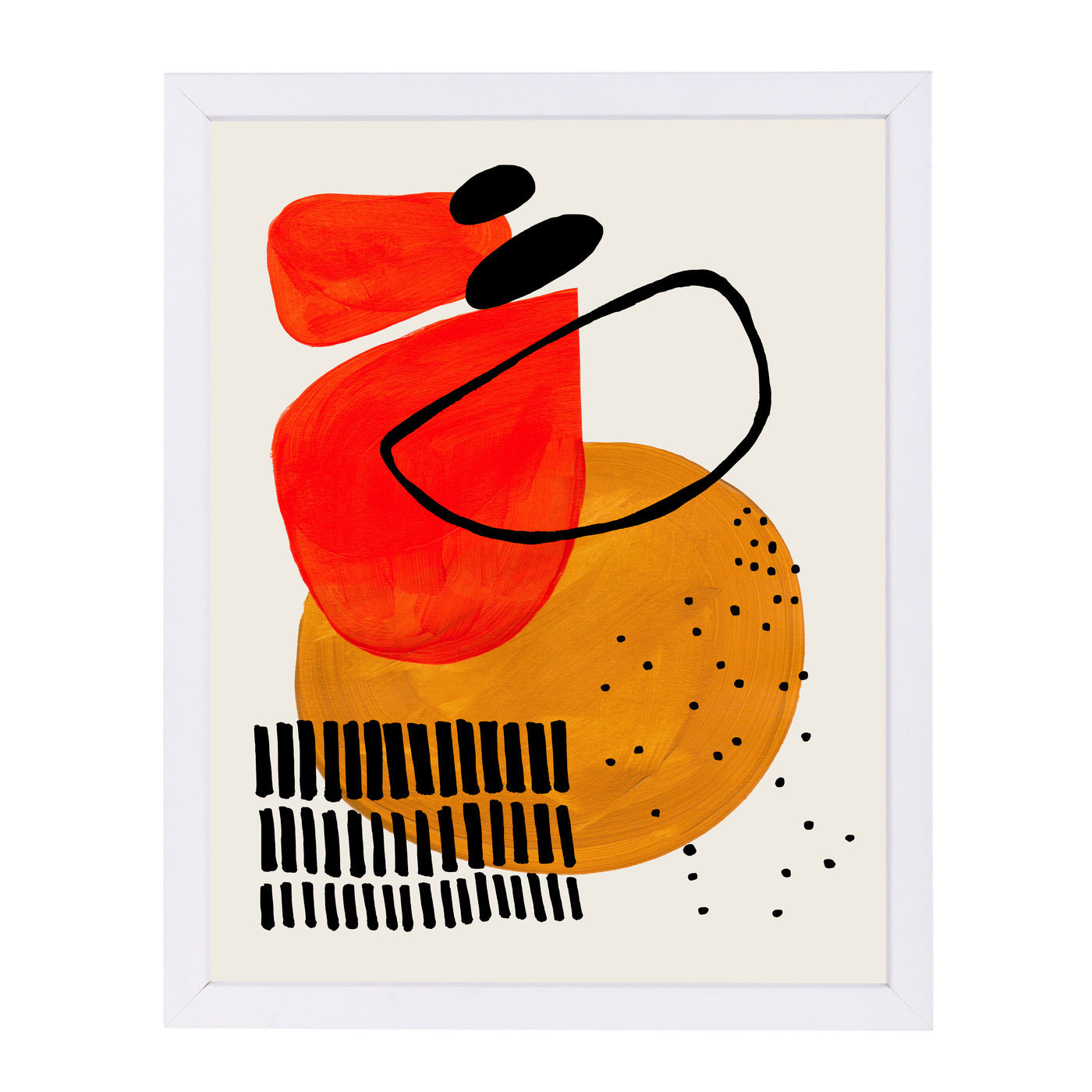 Sunset Orbit By Ejaaz Haniff - White Framed Print - Wall Art - Americanflat