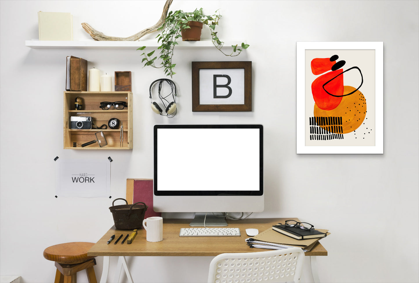 Sunset Orbit By Ejaaz Haniff - White Framed Print - Wall Art - Americanflat