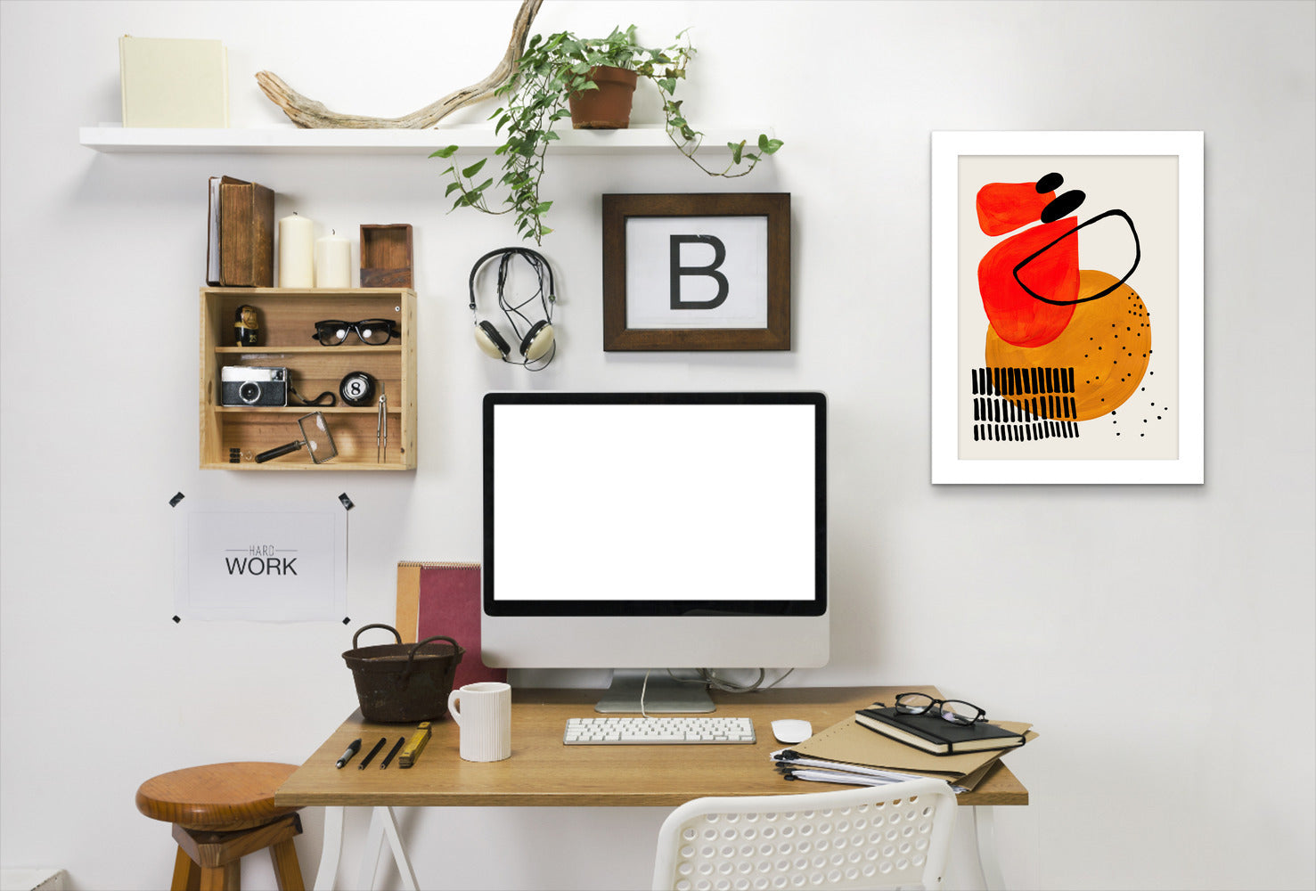 Sunset Orbit By Ejaaz Haniff - White Framed Print - Wall Art - Americanflat