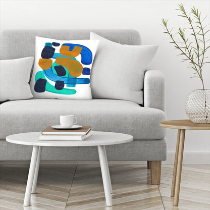 Sea Gold by Ejaaz Haniff - Pillow, Pillow, 14" X 14"