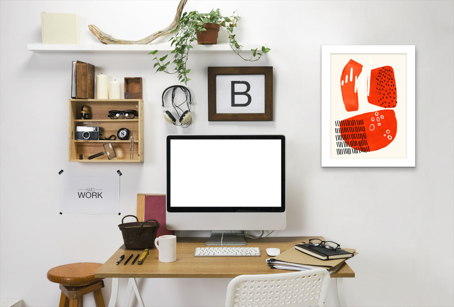 Ocean Coral By Ejaaz Haniff - White Framed Print - Wall Art - Americanflat