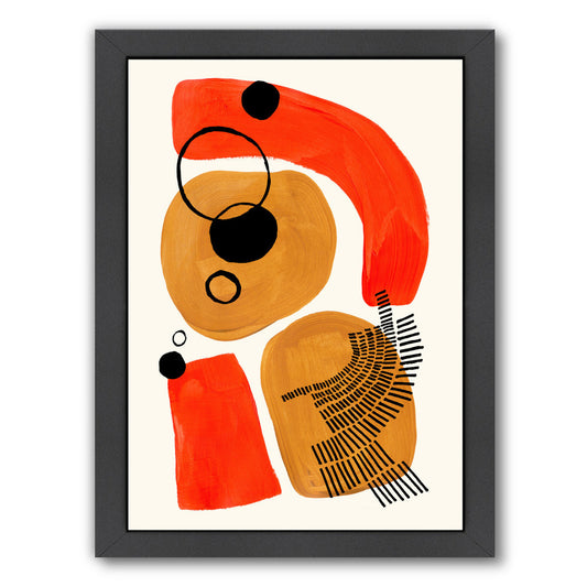 Going In Circles By Ejaaz Haniff - Black Framed Print - Wall Art - Americanflat