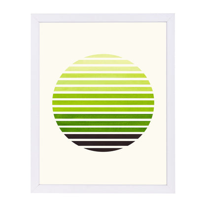Green Sunset By Ejaaz Haniff - Framed Print - Americanflat