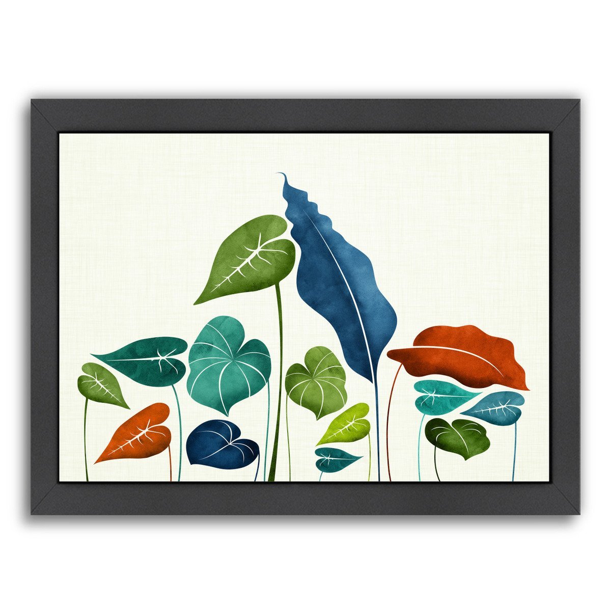 Around The World By Modern Tropical - Black Framed Print - Wall Art - Americanflat